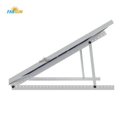 FS Aluminum Triangular Adjustable Solar PV Mounting For Flat Roof